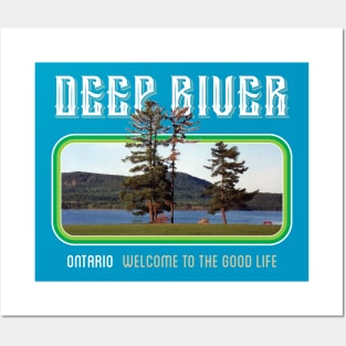 Centennial Rock Deep River (retro view) Posters and Art